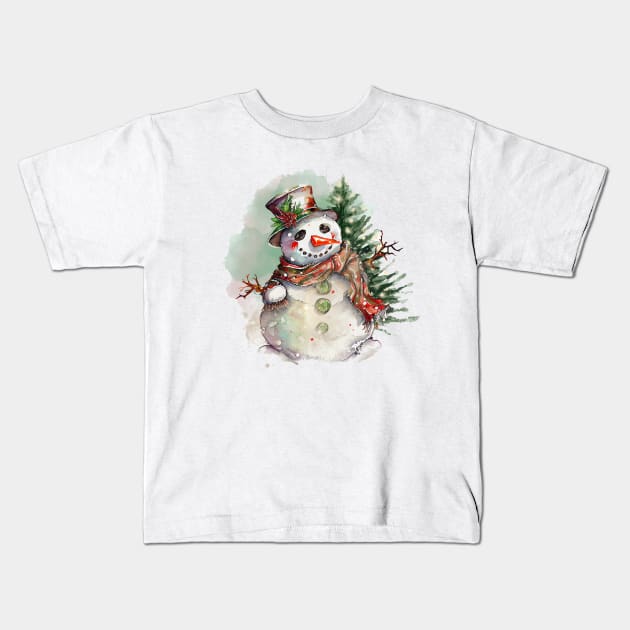 Sir Snowsworth Kids T-Shirt by dkid